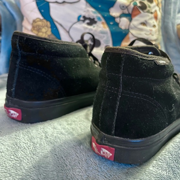 Vans old school black suede high tops Size 7 - Picture 2 of 4